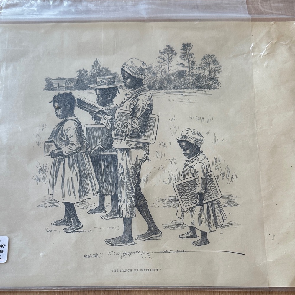 Classic Black and White Art Print - The March of Intellect